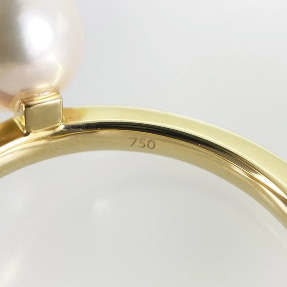 TASAKI Balance cross Yellow gold Pearl Ring - Picture 7 of 16